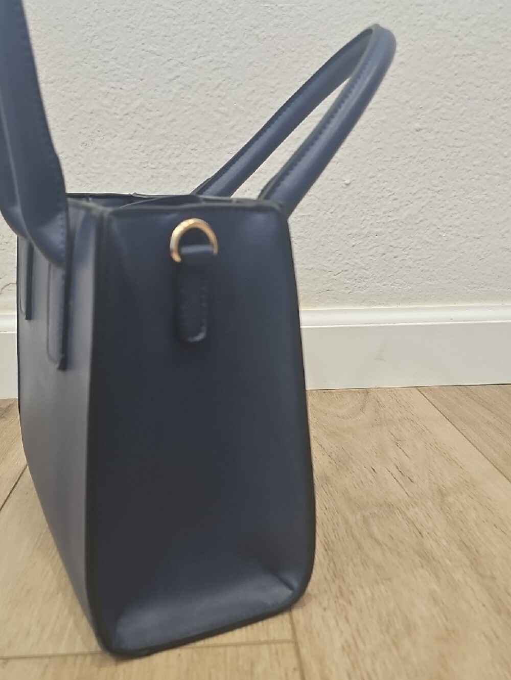 Structured Navy Satchel Handbag - Unbranded - Picture 3 of 8